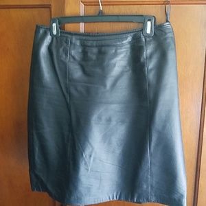 Vintage 80's Leather mini skirt